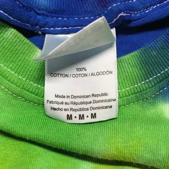 Tie Dye Multicolor T-shirt Crew Neck Short Sleeve T-shirt  Adult Med *Brand New* - Picture 4 of 5